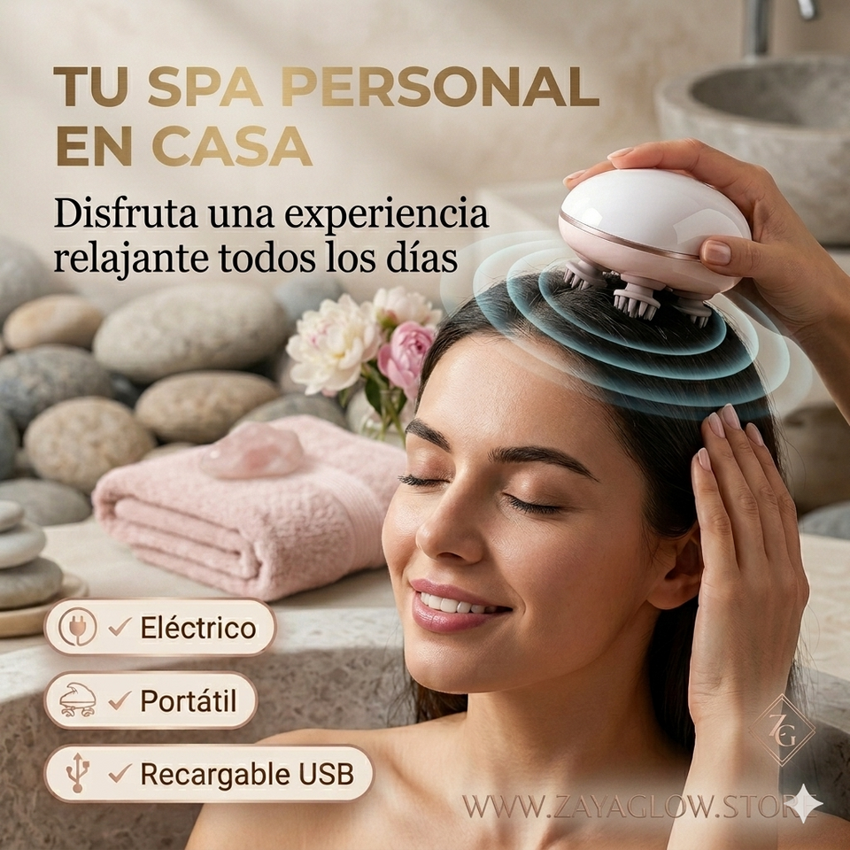 Masajeador de Cuero Cabelludo Relajante | Efecto Spa en Casa