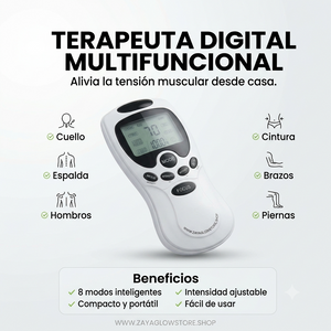 Masajeador Terapéutico de Pulso Digital | 8 Modos de Terapia
