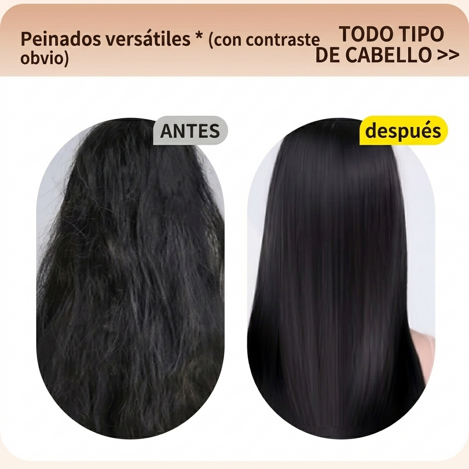 Peine Alisador Portátil Inalámbrico – Cepillo Anti Frizz Recargable de Viaje