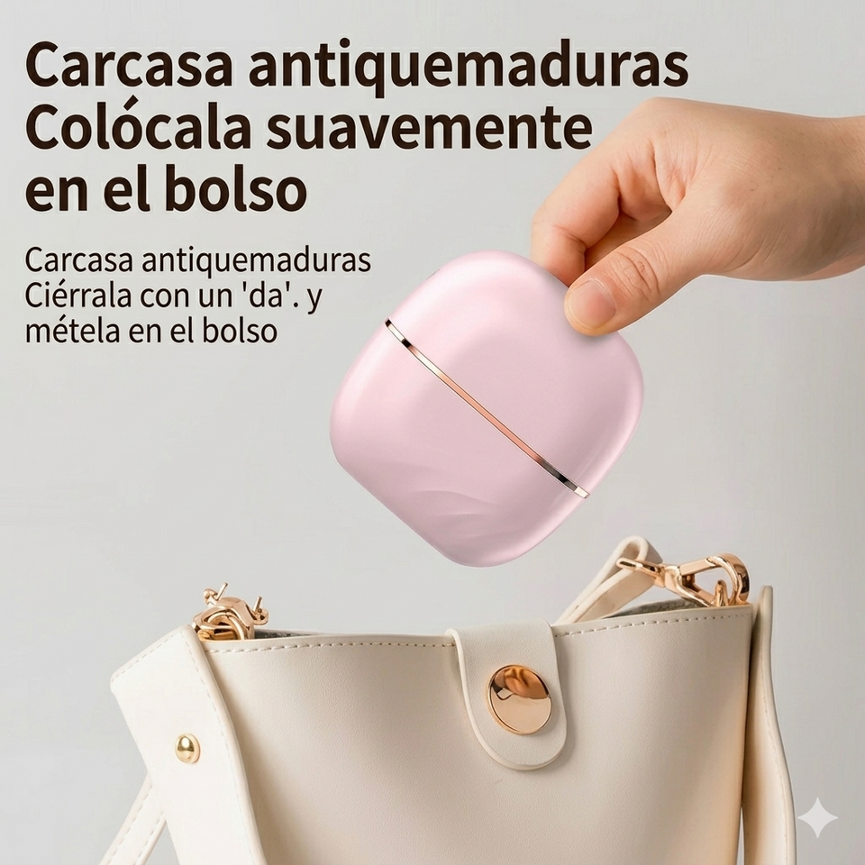 Peine Alisador Portátil Inalámbrico – Cepillo Anti Frizz Recargable de Viaje